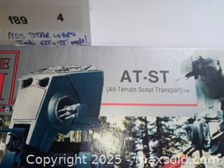 MaxSold Auction: STAR WARS AT-ST NOS MODEL KIT 1984 mpc - Marlborough (Massachusetts, USA) PARTNER MANAGED Downsizing Online Auction - Farm Road