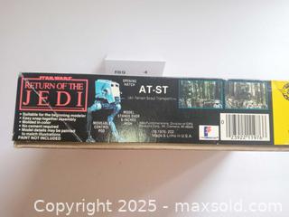 MaxSold Auction: STAR WARS AT-ST NOS MODEL KIT 1984 mpc - Marlborough (Massachusetts, USA) PARTNER MANAGED Downsizing Online Auction - Farm Road