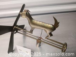 MaxSold Auction: Vintage Dog Metal Whirligig Garden Art Spinner 11&#34; - Marlborough (Massachusetts, USA) PARTNER MANAGED Downsizing Online Auction - Farm Road