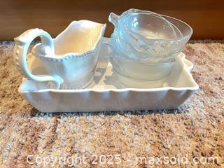 MaxSold Auction: Ceramic, Porcelain &#38; Glass Bakeware Set, 8 Pieces - Lakeshore (Ontario, Canada) PARTNER MANAGED Estate Sale Online Auction - County Road 42
