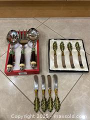 MaxSold Auction: Lenox Stainless Serving Utensil Set &#38; 8 Butter Spreaders - Lakeshore (Ontario, Canada) PARTNER MANAGED Estate Sale Online Auction - County Road 42