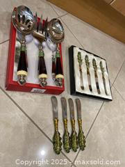MaxSold Auction: Lenox Stainless Serving Utensil Set &#38; 8 Butter Spreaders - Lakeshore (Ontario, Canada) PARTNER MANAGED Estate Sale Online Auction - County Road 42