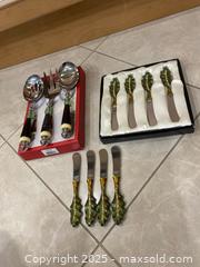 MaxSold Auction: Lenox Stainless Serving Utensil Set &#38; 8 Butter Spreaders - Lakeshore (Ontario, Canada) PARTNER MANAGED Estate Sale Online Auction - County Road 42