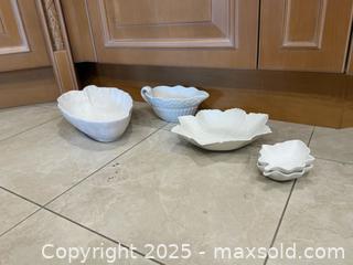 MaxSold Auction: Lot of 5 Gloss White Serving Bowls, Crate &#38; Barrel &#38; Fitz and Floyd - Lakeshore (Ontario, Canada) PARTNER MANAGED Estate Sale Online Auction - County Road 42