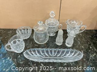 MaxSold Auction: Mixed Cut Glass / Lead-Style Crystal Tableware Set, 8 Pieces - Lakeshore (Ontario, Canada) PARTNER MANAGED Estate Sale Online Auction - County Road 42