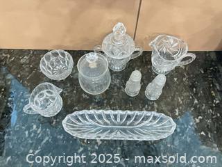 MaxSold Auction: Mixed Cut Glass / Lead-Style Crystal Tableware Set, 8 Pieces - Lakeshore (Ontario, Canada) PARTNER MANAGED Estate Sale Online Auction - County Road 42