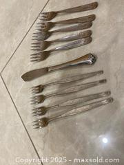 MaxSold Auction: Mixed Flatware Lot — 10 pcs Tramontina &#38; Kirk Stieff Styles - Lakeshore (Ontario, Canada) PARTNER MANAGED Estate Sale Online Auction - County Road 42