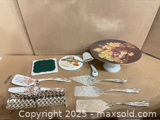 MaxSold Auction: Mixed Lot of Approx. 11 Cake &#38; Pie Servers and Accessories - Lakeshore (Ontario, Canada) PARTNER MANAGED Estate Sale Online Auction - County Road 42
