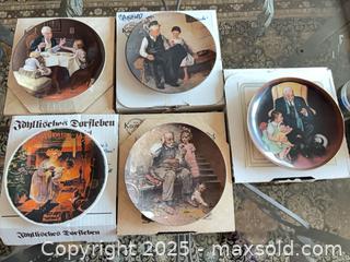 MaxSold Auction: Norman Rockwell Collectible Plates by Edwin M. Knowles, Lot of 5 - Lakeshore (Ontario, Canada) PARTNER MANAGED Estate Sale Online Auction - County Road 42