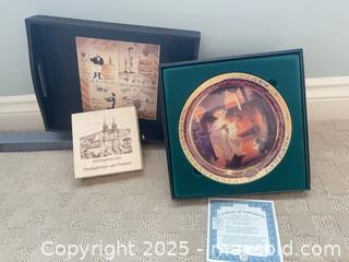 MaxSold Auction: Norman Rockwell &#34;Is He Coming?&#34; Limited Edition Decorative Plate, Serving Tray &#38; Decorative  - Lakeshore (Ontario, Canada) PARTNER MANAGED Estate Sale Online Auction - County Road 42