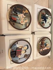 MaxSold Auction: Set of 4 Norman Rockwell Centennial Limited-Edition Plates - Lakeshore (Ontario, Canada) PARTNER MANAGED Estate Sale Online Auction - County Road 42
