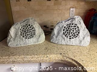 MaxSold Auction: Outdoor/landscape Rock Speakers, Pair - Toronto (Ontario, Canada) SELLER MANAGED Downsizing Online Auction - O'Connor Drive (CONDO)