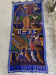 MaxSold Auction: Vintage Andean Hand-Embroidered Textile Wall Hanging (Uros Motifs) - Toronto (Ontario, Canada) SELLER MANAGED Downsizing Online Auction - O'Connor Drive (CONDO)