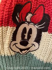 MaxSold Auction: Vintage Disney Minnie Mouse Striped Cream Cardigan Sweater, Size L - Toronto (Ontario, Canada) SELLER MANAGED Downsizing Online Auction - O'Connor Drive (CONDO)
