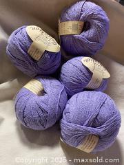 MaxSold Auction: Vintage Fiddlesticks Lace Sensation 100% Silk Yarn, Made in Italy, Lavender, 5 Balls - Toronto (Ontario, Canada) SELLER MANAGED Downsizing Online Auction - O'Connor Drive (CONDO)