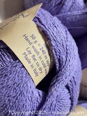 MaxSold Auction: Vintage Fiddlesticks Lace Sensation 100% Silk Yarn, Made in Italy, Lavender, 5 Balls - Toronto (Ontario, Canada) SELLER MANAGED Downsizing Online Auction - O'Connor Drive (CONDO)