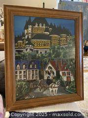 MaxSold Auction: Vintage Framed Original Village and Castle Landscape Painting - Toronto (Ontario, Canada) SELLER MANAGED Downsizing Online Auction - O'Connor Drive (CONDO)