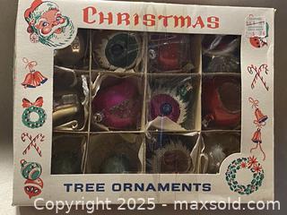 MaxSold Auction: Vintage Glass Christmas Tree Ornaments, Set of 12 - Toronto (Ontario, Canada) SELLER MANAGED Downsizing Online Auction - O'Connor Drive (CONDO)