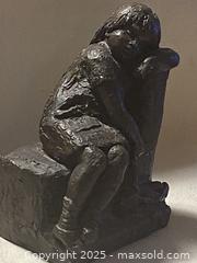 MaxSold Auction: Vintage Karin Jonzen Bronze Effect Resin Figure Of Child With Doll - Toronto (Ontario, Canada) SELLER MANAGED Downsizing Online Auction - O'Connor Drive (CONDO)