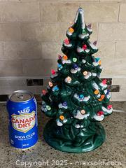 MaxSold Auction: Vintage Lighted Glazed Ceramic Tabletop Christmas Tree - Toronto (Ontario, Canada) SELLER MANAGED Downsizing Online Auction - O'Connor Drive (CONDO)