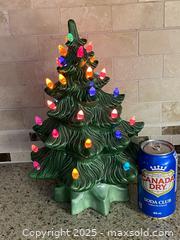 MaxSold Auction: Vintage Lighted Glazed Ceramic Tabletop Christmas Tree - Toronto (Ontario, Canada) SELLER MANAGED Downsizing Online Auction - O'Connor Drive (CONDO)