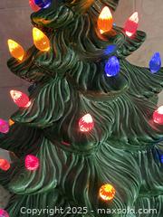 MaxSold Auction: Vintage Lighted Glazed Ceramic Tabletop Christmas Tree - Toronto (Ontario, Canada) SELLER MANAGED Downsizing Online Auction - O'Connor Drive (CONDO)