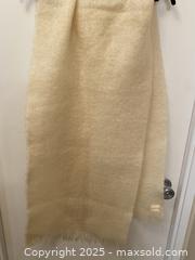 MaxSold Auction: Vintage Long Fringed Mohair Scarf/Wrap Cream Pale Yellow Made in Scotland - Toronto (Ontario, Canada) SELLER MANAGED Downsizing Online Auction - O'Connor Drive (CONDO)