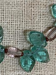 MaxSold Auction: Vintage Teal and Brown Glass Bead Necklace - Toronto (Ontario, Canada) SELLER MANAGED Downsizing Online Auction - O'Connor Drive (CONDO)