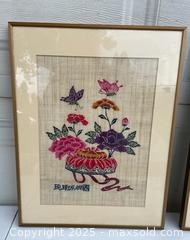 MaxSold Auction: Design on Linen Framed Wall Art, Pair (2) - Citrus Heights (California, USA) SELLER MANAGED Downsizing Online Auction - Sylvan Grove Way