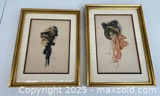 MaxSold Auction: Harrison Fisher framed prints, 2 Victorian Ladies - Citrus Heights (California, USA) SELLER MANAGED Downsizing Online Auction - Sylvan Grove Way