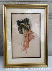 MaxSold Auction: Harrison Fisher framed prints, 2 Victorian Ladies - Citrus Heights (California, USA) SELLER MANAGED Downsizing Online Auction - Sylvan Grove Way