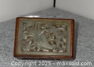 MaxSold Auction: Wood/Jade matchbox holder VINTAGE - Citrus Heights (California, USA) SELLER MANAGED Downsizing Online Auction - Sylvan Grove Way