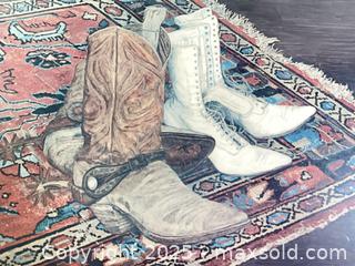 MaxSold Auction: Framed print &#39;New West&#39; - Sequim (Washington, USA) PARTNER MANAGED Downsizing Online Auction - Discovery Bay Court