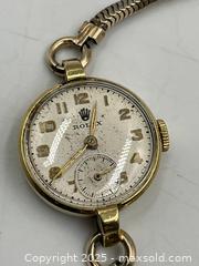 MaxSold Auction: Vintage 18K Gold Ladies Rolex Watch. Circa 1930. - Oakville (Ontario, Canada) PARTNER MANAGED Estate Sale Online Auction - Lakeshore Road West