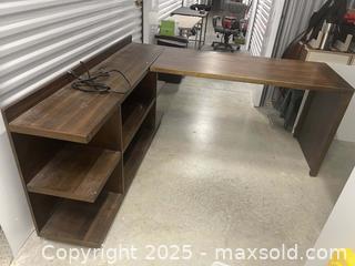 MaxSold Auction: Riverside Furniture Perspectives Peninsula Bookcase Desk - Dania Beach (Florida, USA) SELLER MANAGED Downsizing Online Auction - Stirling Road (STORAGE)