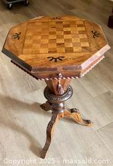 MaxSold Auction: Victorian Inlaid Sewing/Games table - Langford (British Columbia, Canada) SELLER MANAGED Downsizing Online Auction - Gateway Road (CONDO)