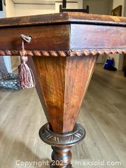 MaxSold Auction: Victorian Inlaid Sewing/Games table - Langford (British Columbia, Canada) SELLER MANAGED Downsizing Online Auction - Gateway Road (CONDO)