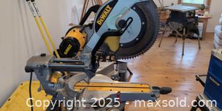 MaxSold Auction: DEWALT DWS780 12in Sliding Compound Miter Saw - Loyalist (Ontario, Canada) SELLER MANAGED Moving Online Auction - Loyalist Parkway