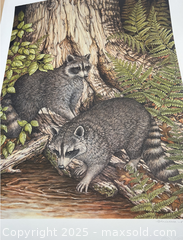 MaxSold Auction: &#34;Racoons&#34; Lithograph by Christine Marshall with Certificate (57/250) - Markham (Ontario, Canada) SELLER MANAGED Estate Sale Online Auction - John Street (STORAGE)