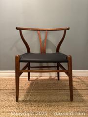 MaxSold Auction: Mid century modern Hans Wegner CH24 Wishbone Oak/Leather Chair - Toronto (Ontario, Canada) SELLER MANAGED Reseller Online Auction - Kempsell Crescent