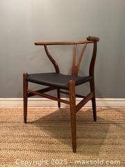 MaxSold Auction: Mid century modern Hans Wegner CH24 Wishbone Oak/Leather Chair - Toronto (Ontario, Canada) SELLER MANAGED Reseller Online Auction - Kempsell Crescent