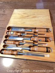 MaxSold Auction: Eskilstuna woodworking bench chisels, set of 6 - Victoria (British Columbia, Canada) SELLER MANAGED Estate Sale Online Auction - Fifth Street