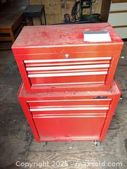 MaxSold Auction: Waterloo Red Painted Steel Tool Chest Cabinet - Victoria (British Columbia, Canada) SELLER MANAGED Estate Sale Online Auction - Fifth Street