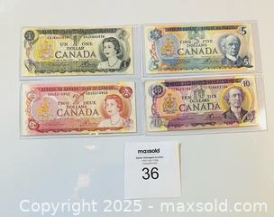MaxSold Auction: Old/VTG Canadian Dollar Bills - View Royal (British Columbia, Canada) SELLER MANAGED Downsizing Online Auction - Pheasant Lane