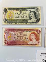 MaxSold Auction: Old/VTG Canadian Dollar Bills - View Royal (British Columbia, Canada) SELLER MANAGED Downsizing Online Auction - Pheasant Lane