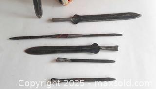 MaxSold Auction: Small maasai shield and tools   - View Royal (British Columbia, Canada) SELLER MANAGED Downsizing Online Auction - Pheasant Lane