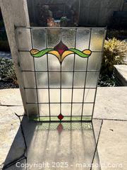 MaxSold Auction: Antique Victorian Stained Glass Window - Pickering (Ontario, Canada) SELLER MANAGED Downsizing Online Auction - Old Brock Road