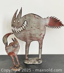 MaxSold Auction: Dog Bite Steel Pair of Crazy Cats - Pickering (Ontario, Canada) SELLER MANAGED Downsizing Online Auction - Old Brock Road