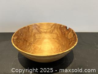 MaxSold Auction: Hand Turned Wooden Bowl by Frank Ditomaso - Pickering (Ontario, Canada) SELLER MANAGED Downsizing Online Auction - Old Brock Road