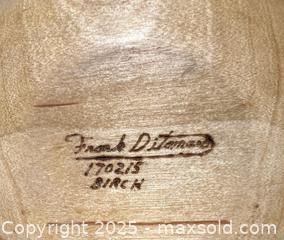 MaxSold Auction: Hand Turned Wooden Bowl by Frank Ditomaso - Pickering (Ontario, Canada) SELLER MANAGED Downsizing Online Auction - Old Brock Road